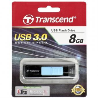 Флэш-диск 8ГБ, USB 3.0 Transcend 760, черно-синяя