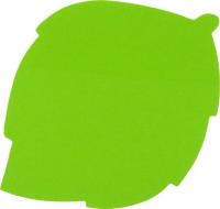 Блок самоклеящийся фигурный, зеленый, 50л. "Лист", 65х70мм