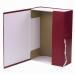 Архивная папка-короб А4 (240*330мм) Brauberg 100мм, покрытие бумвинил, 2 завязки, до 900 листов, бордовый