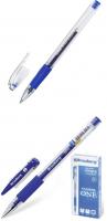 Ручка гелевая Crown/Brauberg "Hi-Jell/Number One" 0,5мм, синяя, грип