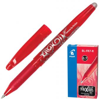 Ручка гелевая PILOT "Frixion" 0,7мм, красная, стираемые чернила, арт.BL-FR7