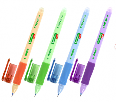 Ручка гелевая стираемая BRAUBERG KIDS "RESTART COLOR", синяя, 0,5мм, эргономичный грип