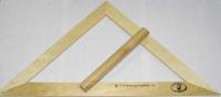 Треугольник деревянный школьный 45°, арт.С370