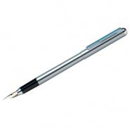 Ручка подарочная перьевая Berlingo "Silver Prestige" хром.корп, синяя 0,8мм, пластик.футляр