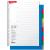 Разделитель пластиковый А4, цветовой, 10 цветов, 10 листов, с перфорацией