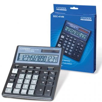 Калькулятор CITIZEN SDC-414, 14 разрядов, 160х205мм