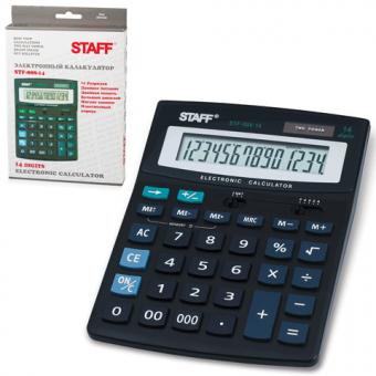 Калькулятор STAFF STF-888-14, 14 разрядов, 200х150мм