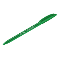 Ручка шарик. Berlingo "Triangle 100T" 0,7мм, зеленая, трехгран., игольчатый стержень