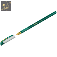 Ручка шарик. Berlingo "xGold" 0,7мм, зеленая, игольчатый стержень, на масляной основе, грип