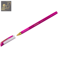 Ручка шарик. Berlingo "xGold" 0,7мм, розовая, игольчатый стержень, на масляной основе, грип