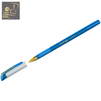 Ручка шарик. Berlingo "xGold" 0,7мм, голубая, игольчатый стержень, на масляной основе, грип
