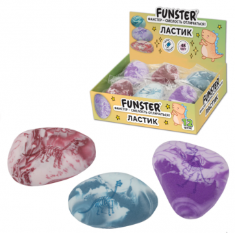 Резинка стират. фигурная FUNSTER (ФАНСТЕР) "ПАЛЕОНТОЛОГ", цвета ассорти