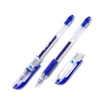Ручка гелевая Alingar "Cristal" 0,5мм, синяя, игольчатый наконечник, грип