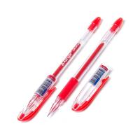 Ручка гелевая Alingar "Cristal" 0,5мм, красная, игольчатый наконечник, грип