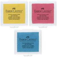 Ластик-клячка Faber-Castell, формопласт, 40*35*10мм, пластик, контейнер, ассорти