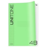Тетрадь 48л. клетка BG "UniTone", пластиковая прозрачная обложка