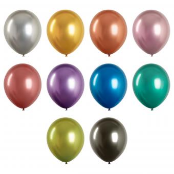 Шары воздушные 12" (30см) MESHU, хром, ассорти