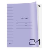 Тетрадь 24л., линия BG "UniTone", пластиковая прозрачная обложка