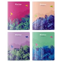 Тетрадь А5 48л. клетка Berlingo "Flower Art", 80г/м2, софт-тач, ассорти