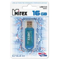 Флэш-диск 16ГБ, USB 3.0 Mirex "Elf", цвет синий