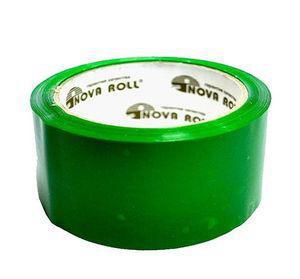 Скотч "Nova Roll, Unibob", 48мм х 66м, упаковочный (50мкм), зеленый