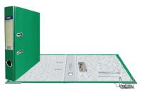 Папка-регистратор, 50мм, зеленая, ПВХ (PP) покрытие, карман