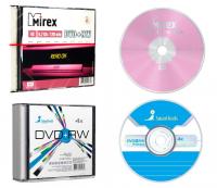 Диск DVD+RW (плюс) 4,7Гб "Mirex", 4х, слим