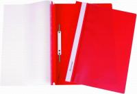 Скоросшиватель пластиковый "Berlingo", красный, с перфорацией, арт.4203