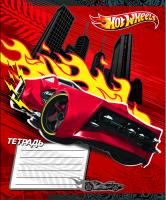 Тетрадь А5, 12л., EC "Mattel Hot Wheels" линия, лак красная